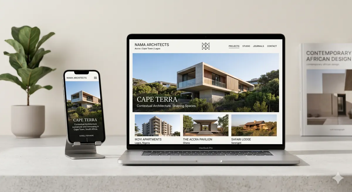 Architecture firm website design Africa